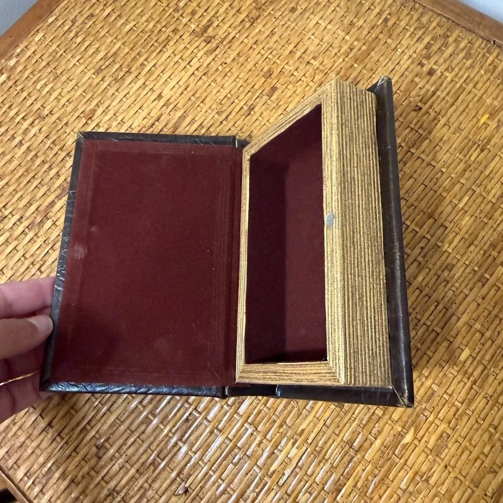 Hidden Storage Book Secret Stash Safe Box Library Core Grandmillennial Old World